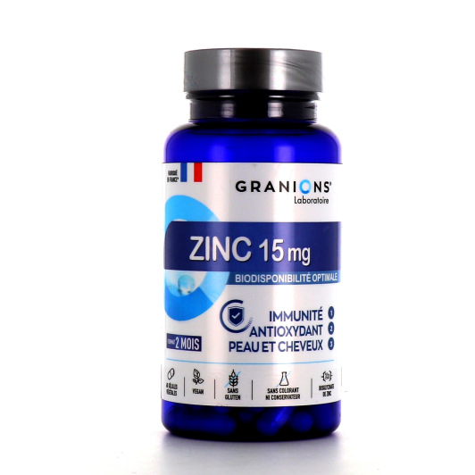 Granions Zinc 15 mg - Immunité, Peau, Cheveux