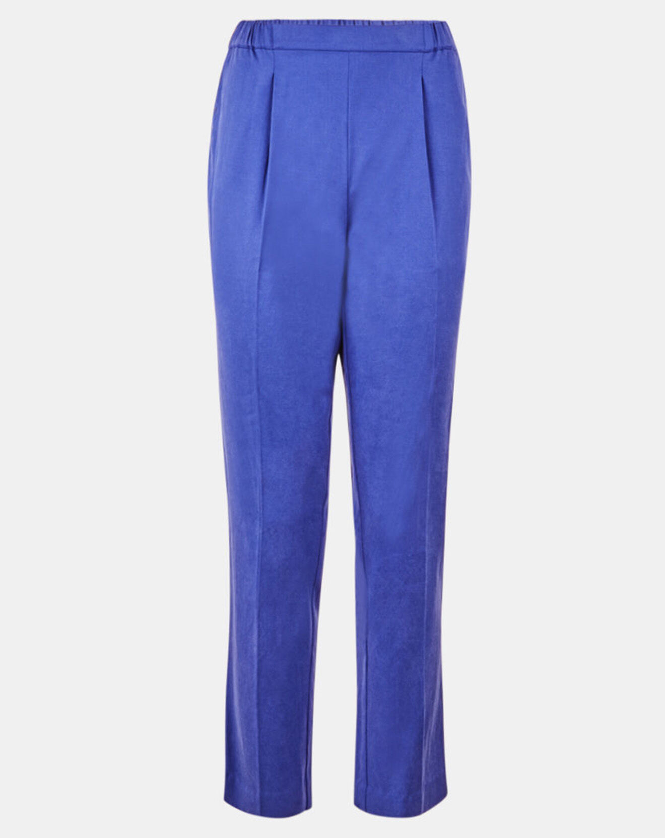 Galeries Lafayette Pantalon carotte Pink bleu foncé