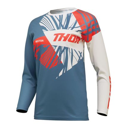 Maillot cross Thor SECTOR SPLIT WOMEN 2024 - Bleu / Rouge