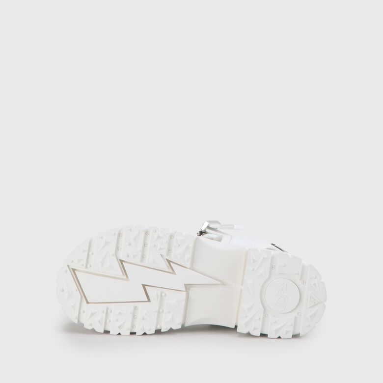 Jojo Plateau-Sandale vegan, blanc