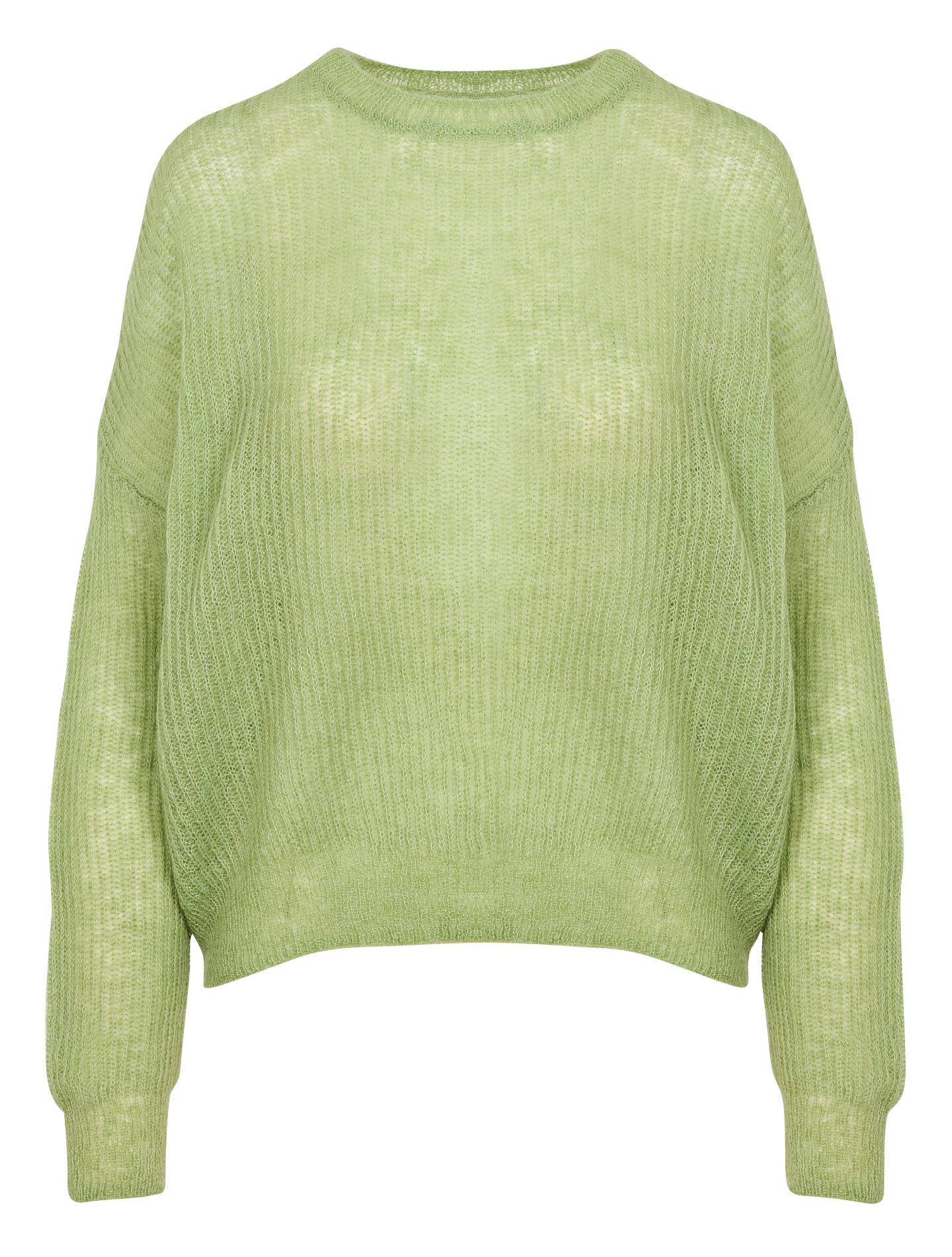 ELISE - Pull ample laine tricotée mélangée | Vert