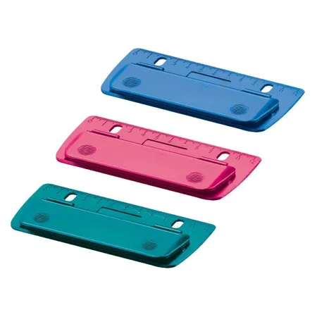 Herlitz Taschenlocher Mini, abheftbar, 3 Stück in 3 verschiedenen Farben