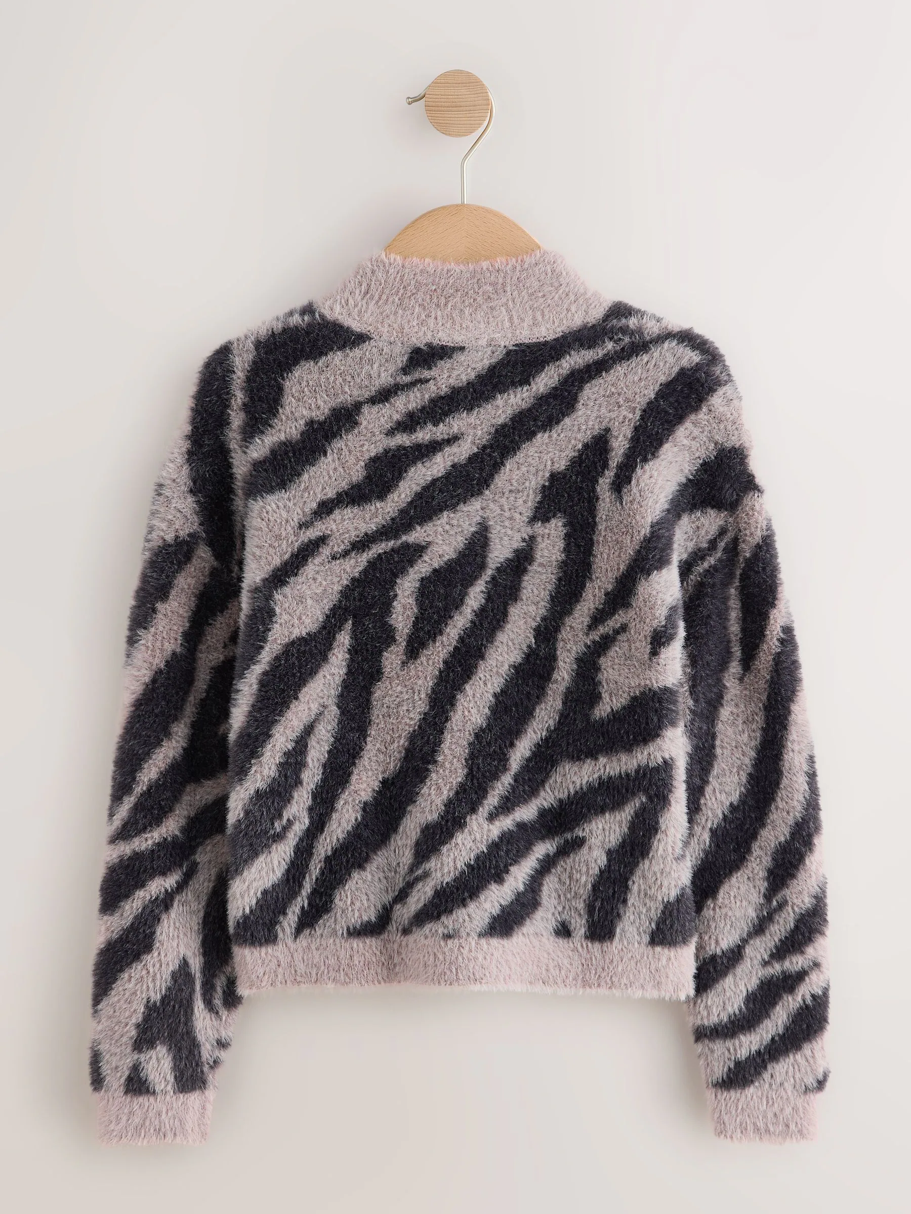 Zebra - Fluffy trui (3 - 16 jr)