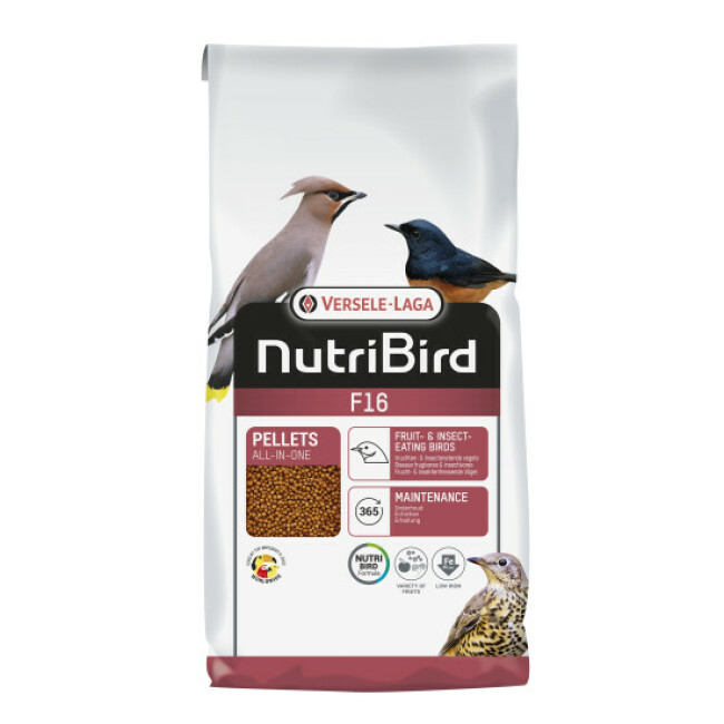 Granulés Nutribird F16 pour oiseaux frugivores et insectivores