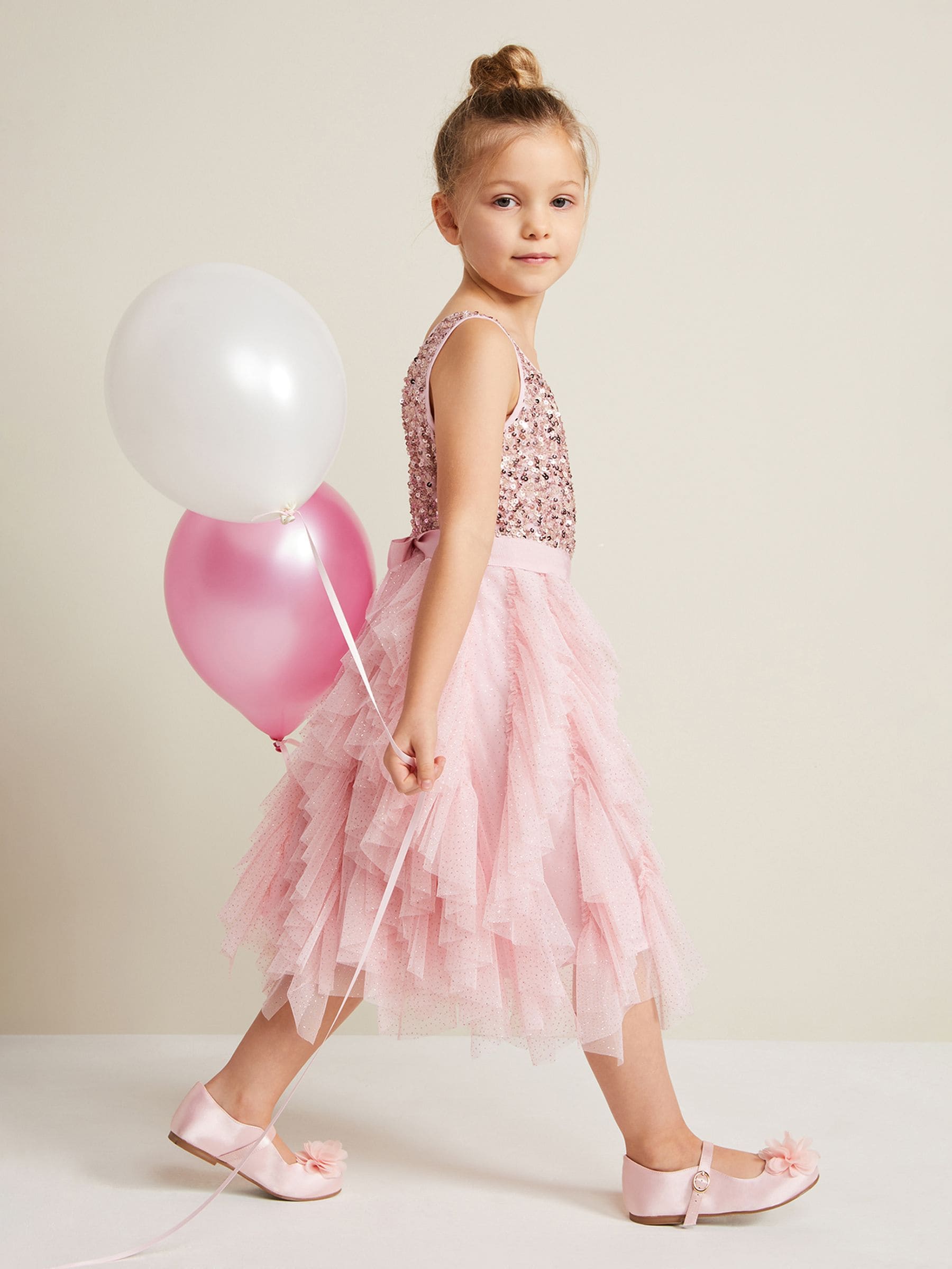 Phase Eight Andrina Sequin Ruffle Dress