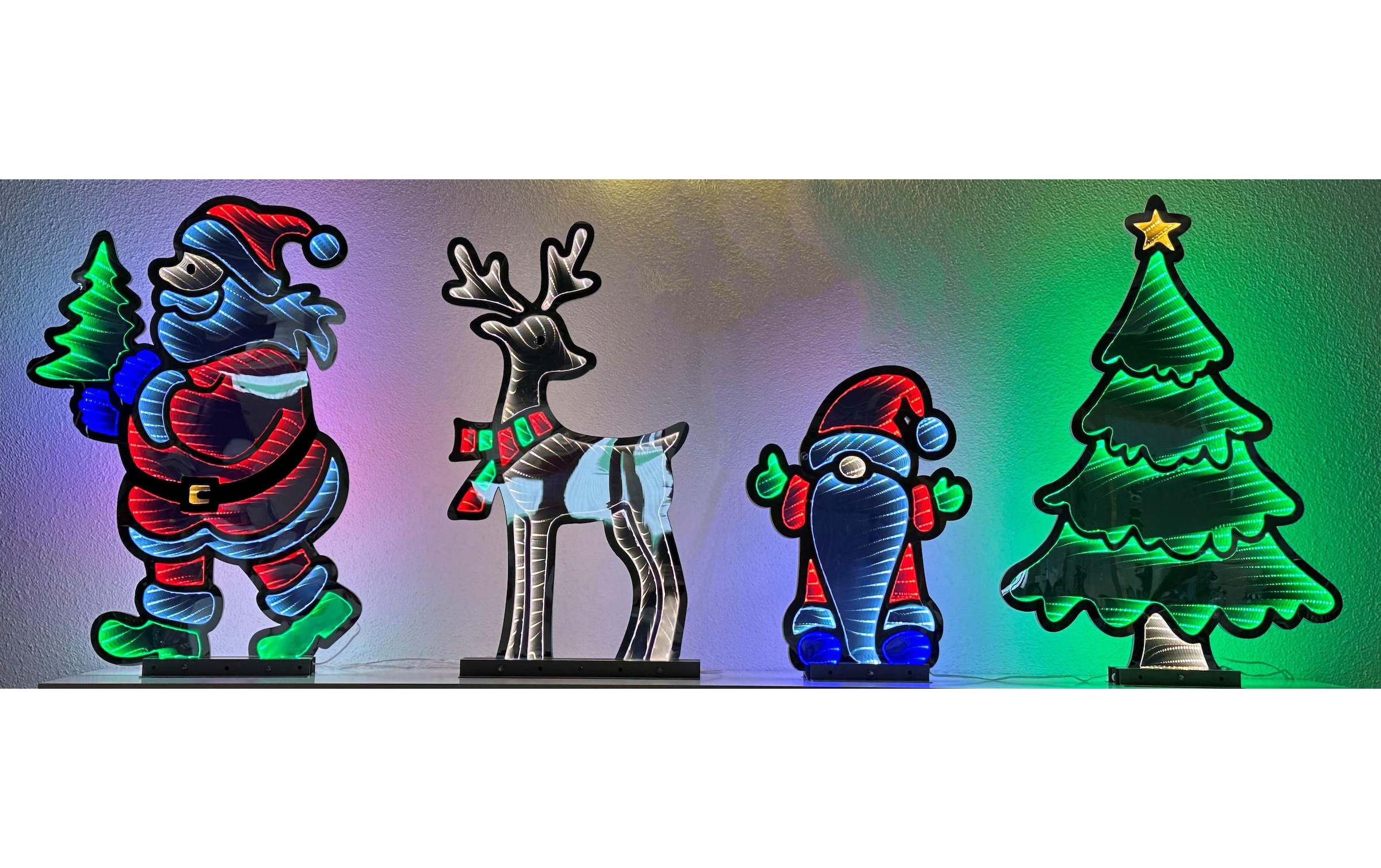 LED Dekofigur »Dameco Infinity Tannenbaum 237 LEDs« Warmweiss