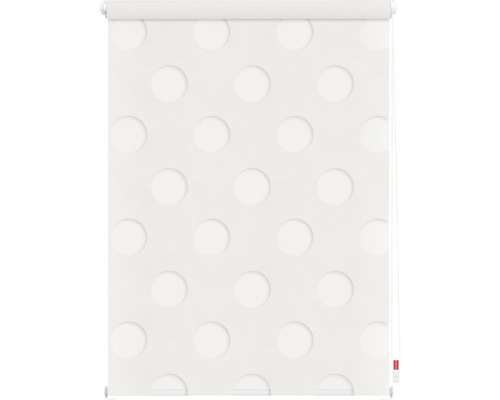 Lichtblick dubbel rolgordijn, rond, zonder boren, 45x150 cm, wit, inclusief klembeugels