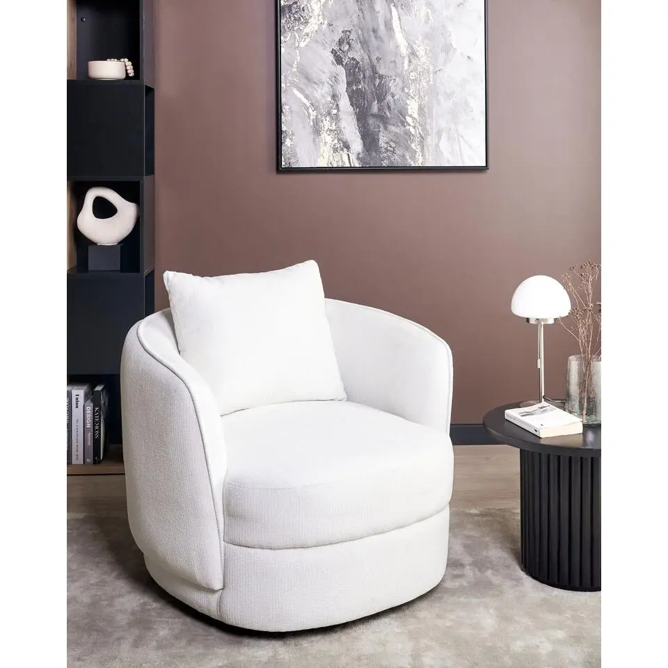 ANDALEN - Fauteuil - Gebroken wit - Polyester