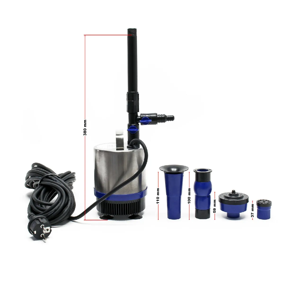Helloshop26 Pompe fontaine inox - 1750 l/h