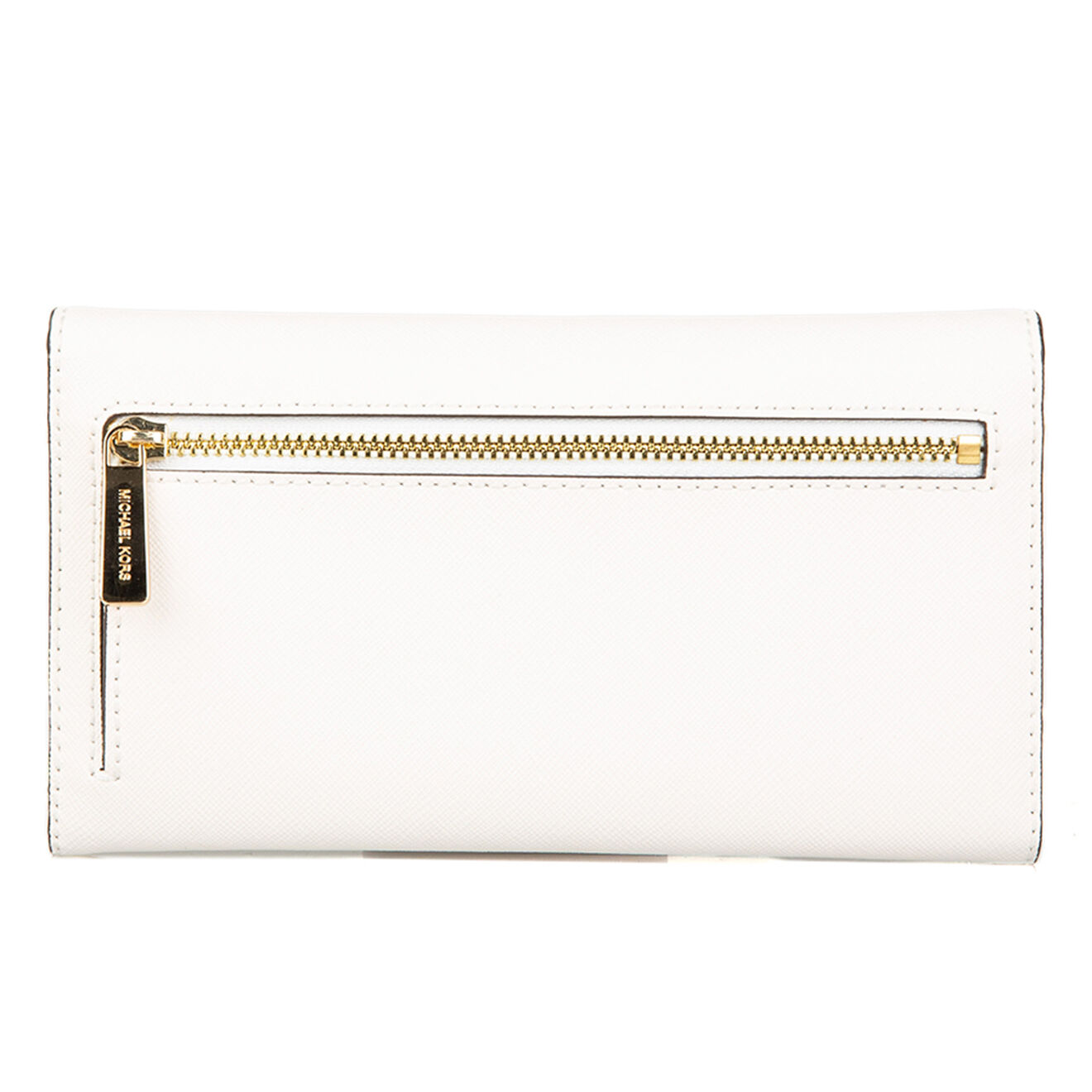 Michael Kors Portefeuille en Cuir Jet Set Travel blanc - 19x10 cm