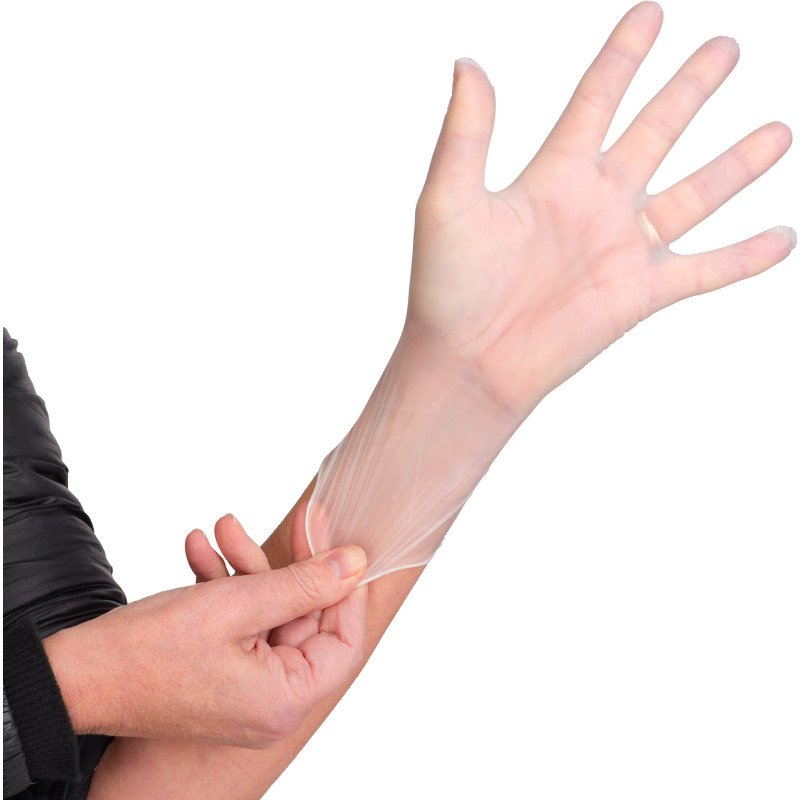 Gants jetables vinyle non poudré - Boîte de 100 gants