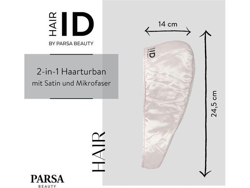 Parsa Beauty 2 in 1 Haarturban Für schnelles und schonendes Trocknen