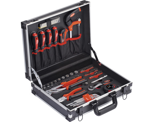 Master aluminium gereedschapskoffer, 67-delig.