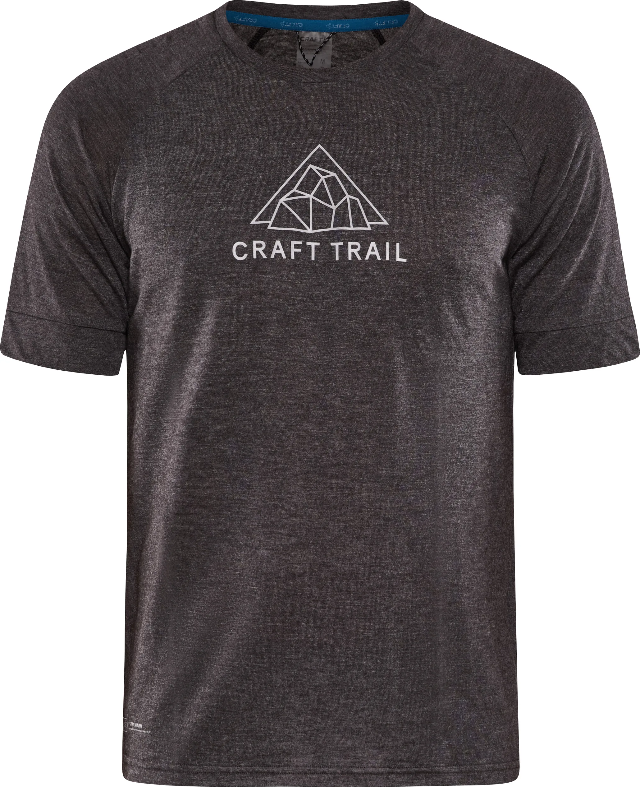 Craft Men's Advance Trail Wool Short Sleeve Tee Black/Melange