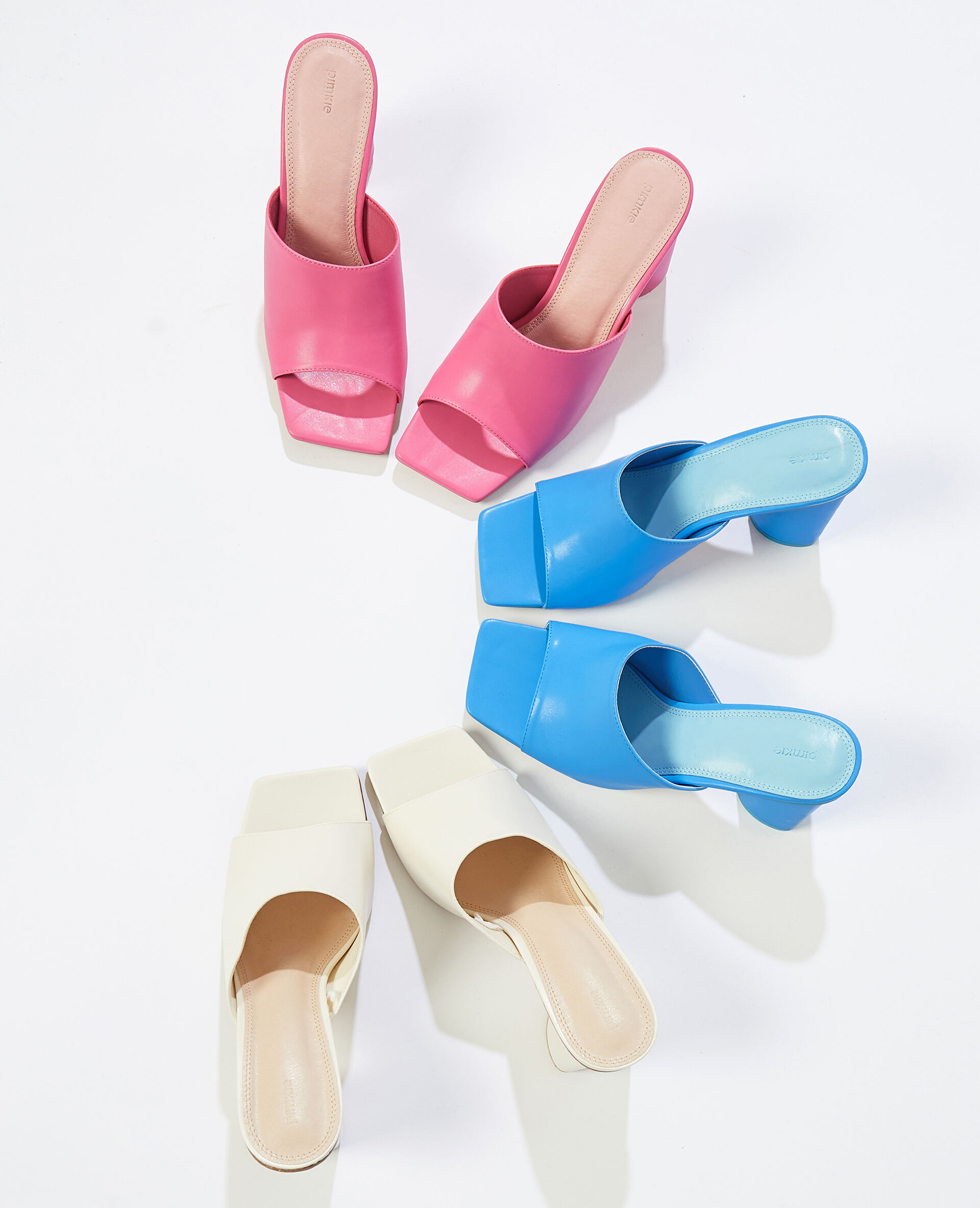 Mules à talons - Rose