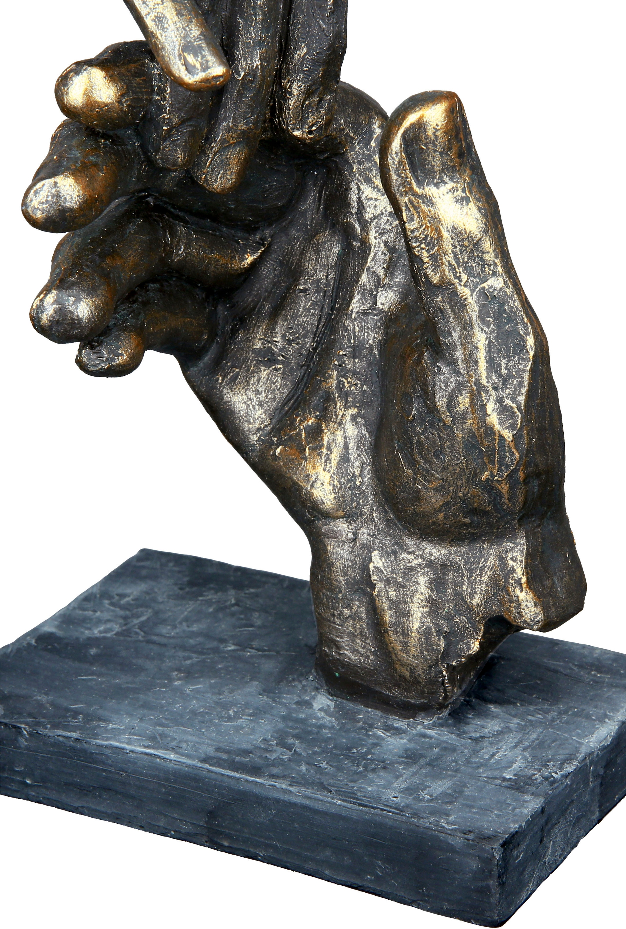 Casablanca by Gilde Dekofigur »Skulptur Two hands, bronzefarben« braun