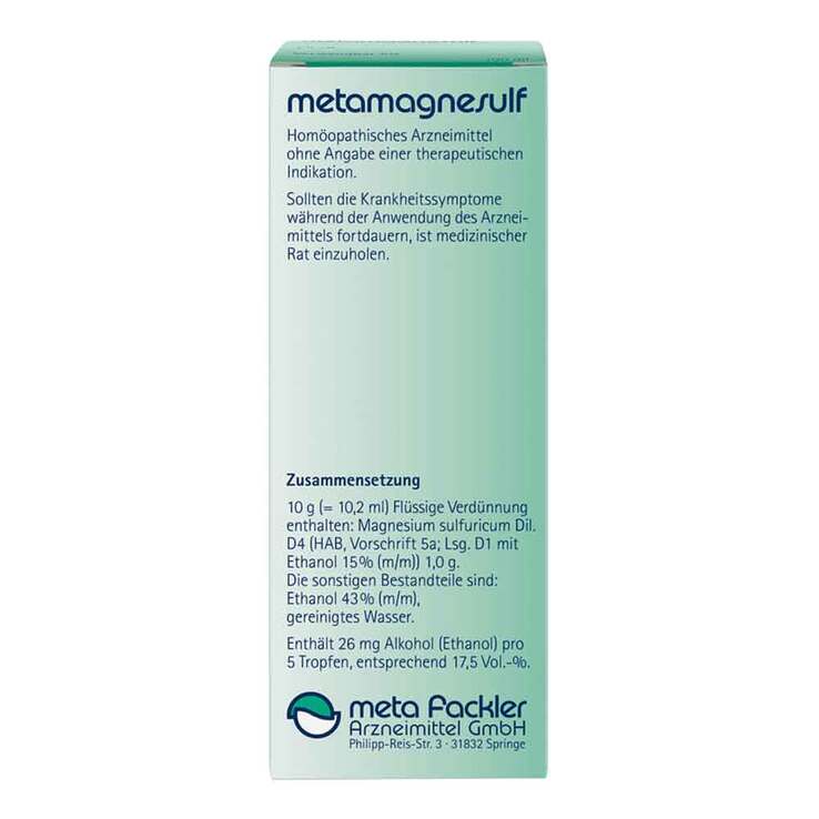 Metamagnesulf Tropfen zum Einnehmen, 100 ml