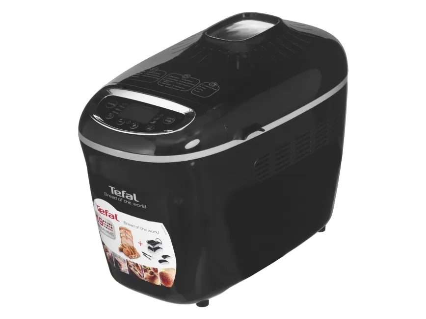 Tefal PF611838, 1,5 kg, Forsinket start-timer, Visningsvindue, Variabel skorpe bruning kontrol, 1600 W, Sort