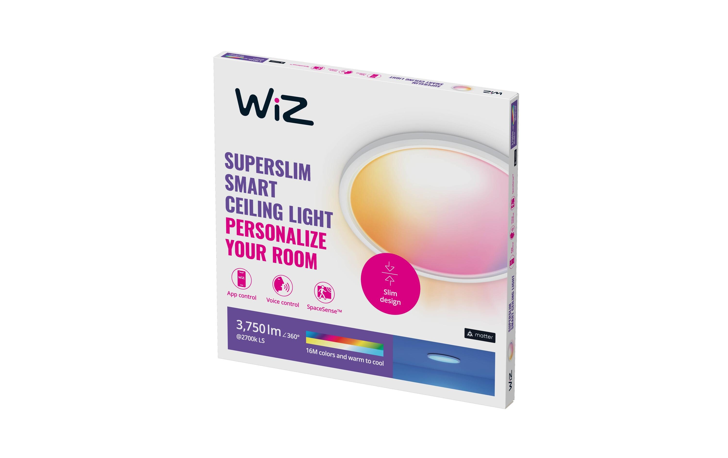 SuperSlim Tunable White & Color 3800 lm Weiss<br>Smarte Deckenleuchte, verbindbar über Matter, WLAN