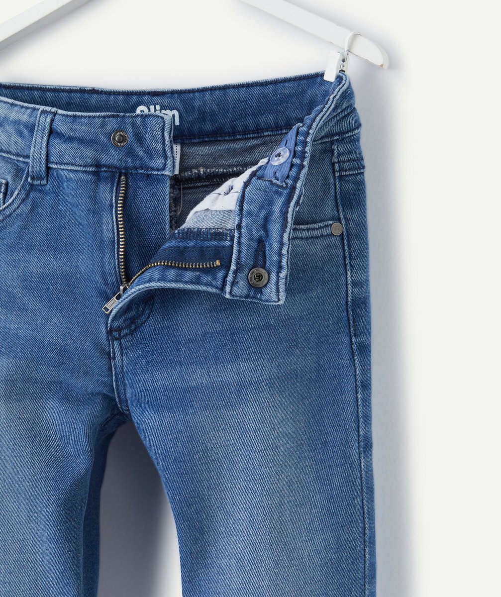 pantalon slim garçon en denim low impact