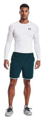 Maillot manches longues de compression Under Armour Heatgear Armour Blanc