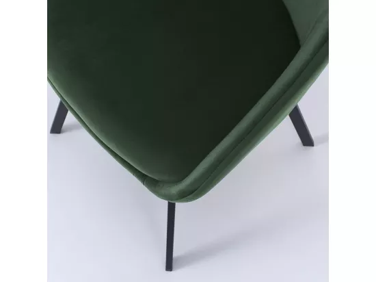 Set de 2 Chaises INES vert pétrole