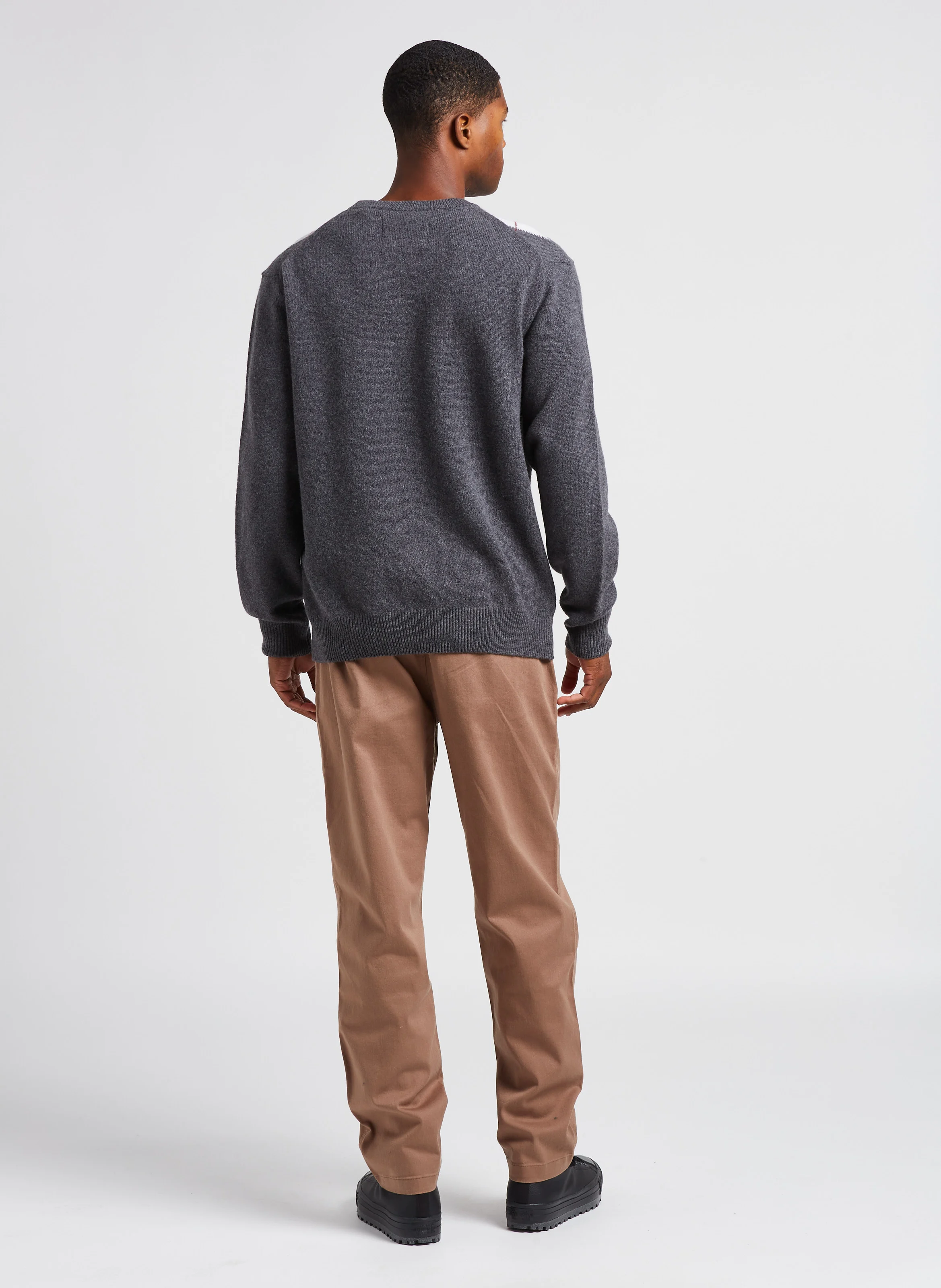 Zace - Pantalon droit en coton mélangé | Beige