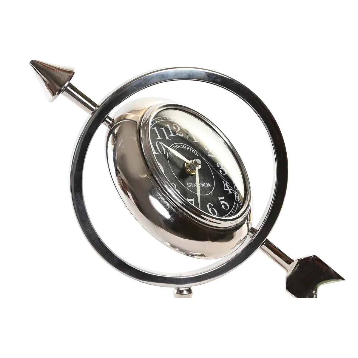 DKD Home Decor Horloge de table Aluminium 23x8x30 cm