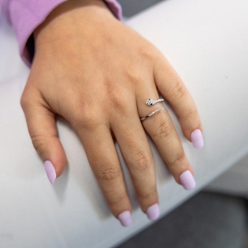 Bague Femme Serpent strass