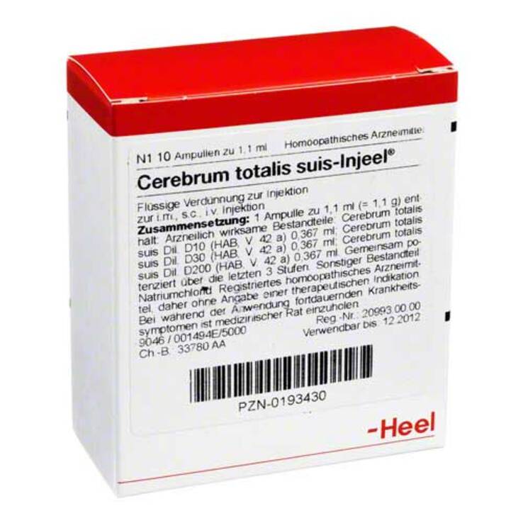 Cerebrum Totalis suis Injeel Ampullen, 10 St