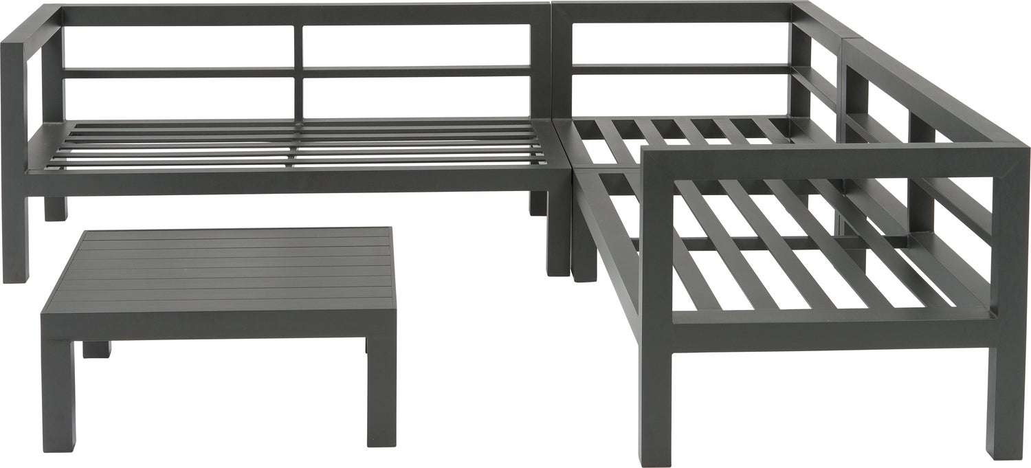 Intratuin 4-zits loungeset Nola grijs