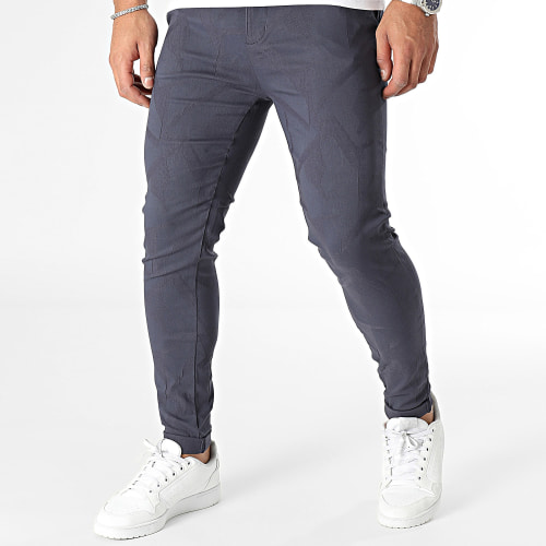 Pantalon Chino Skinny Bleu Marine