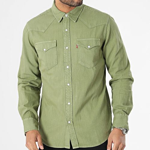 Chemise Manches Longues Jean 85745 Vert Kaki