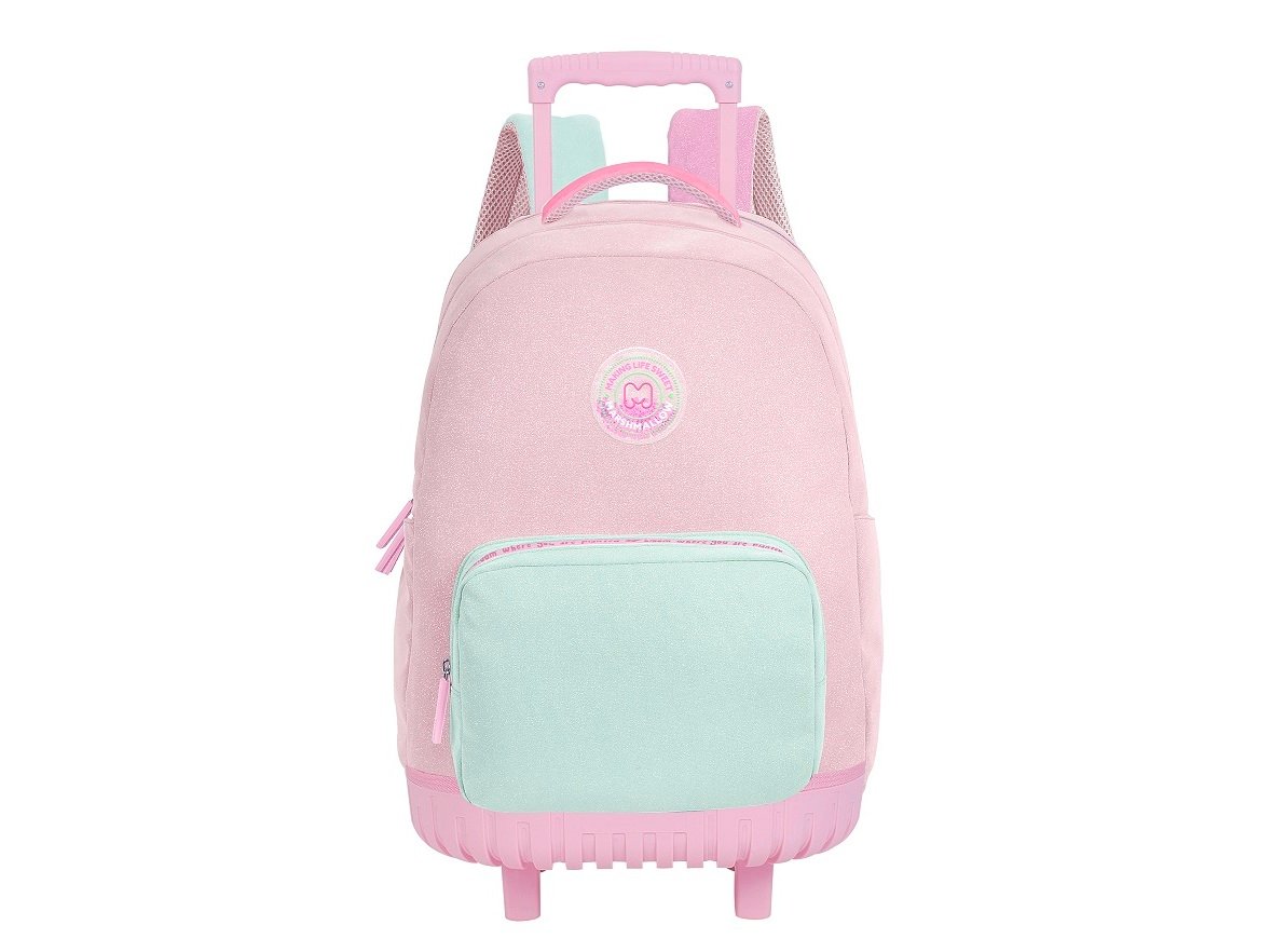 TROLLEY MARSHMALLOW SUGAR CRUSH CORAL 46X30X20CM