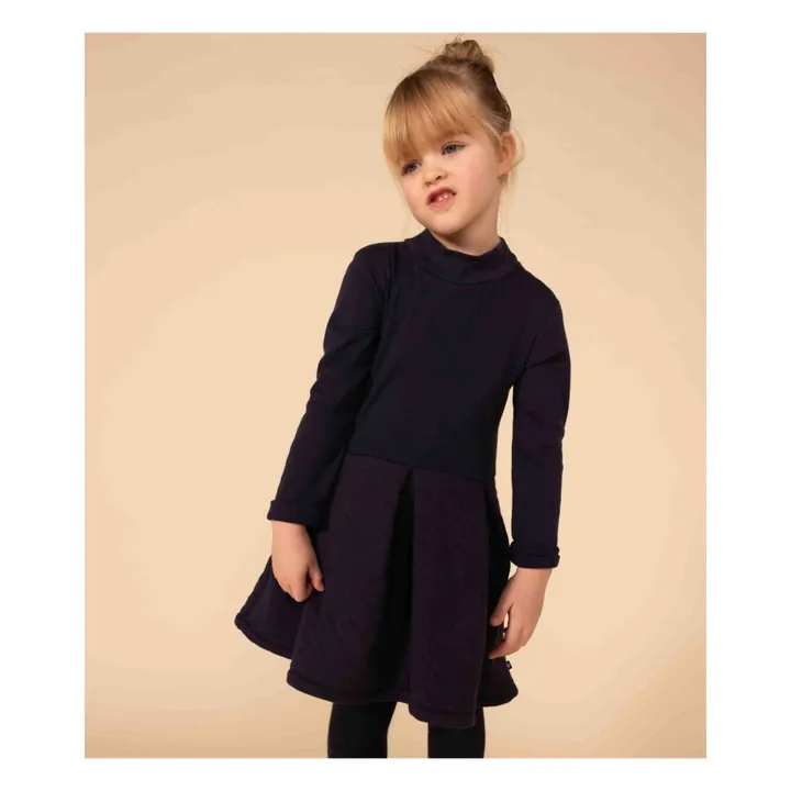 Petit Bateau Robe Unie | Bleu marine