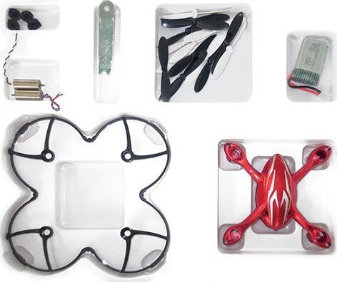 Hubsan - Value Pack Til H107 Camera - Rød Med Grå Striber - H107C-A38