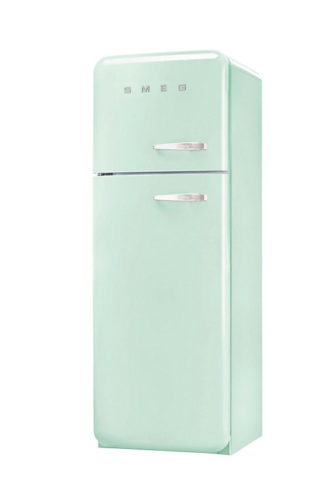 Réfrigérateur congélateur à poser ouverture gauche Smeg FAB30LPG5 222L / 72L vert d'eau