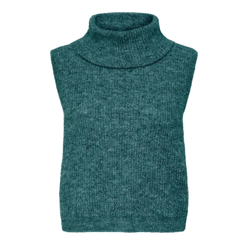 JDY Pull Sans Manches Vert Femme JDY Ingeborg