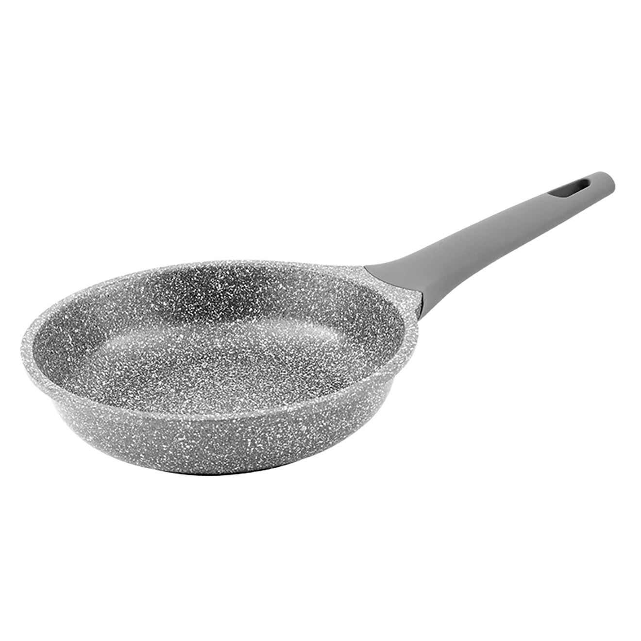 Kitchencook Poêle fonte d'aluminium induction effet pierre vertu p28tfi grise - D.28 cm