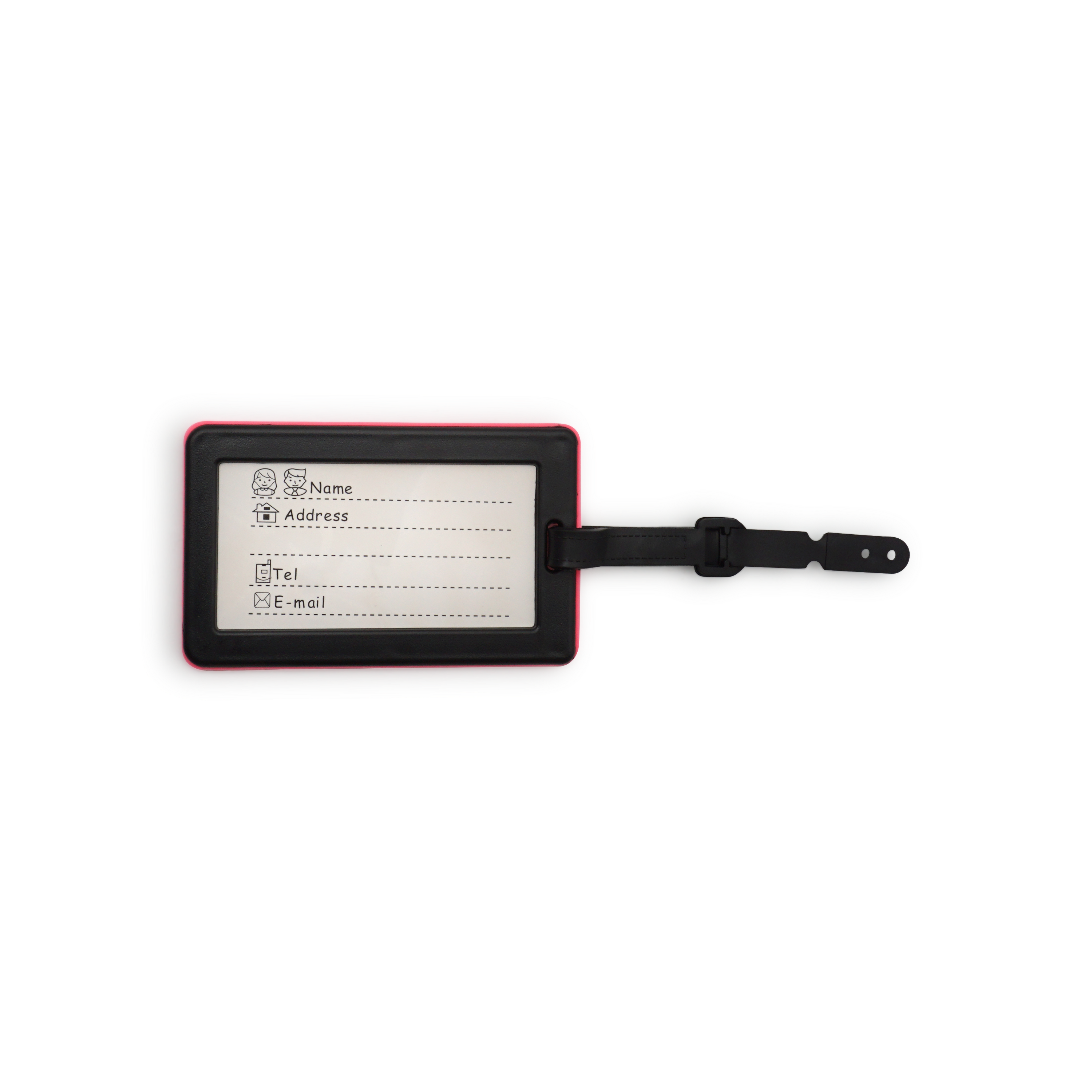 (4er Set) Silikon Kofferanhänger Gepäck Etiketten Luggage Tag mit Adressschild - NOT YOUR BAG