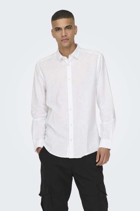 Only & Sons witte heren overhemd