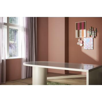 KARWEI eettafel Livia warmgrijs MDF hout 200 x 90 cm