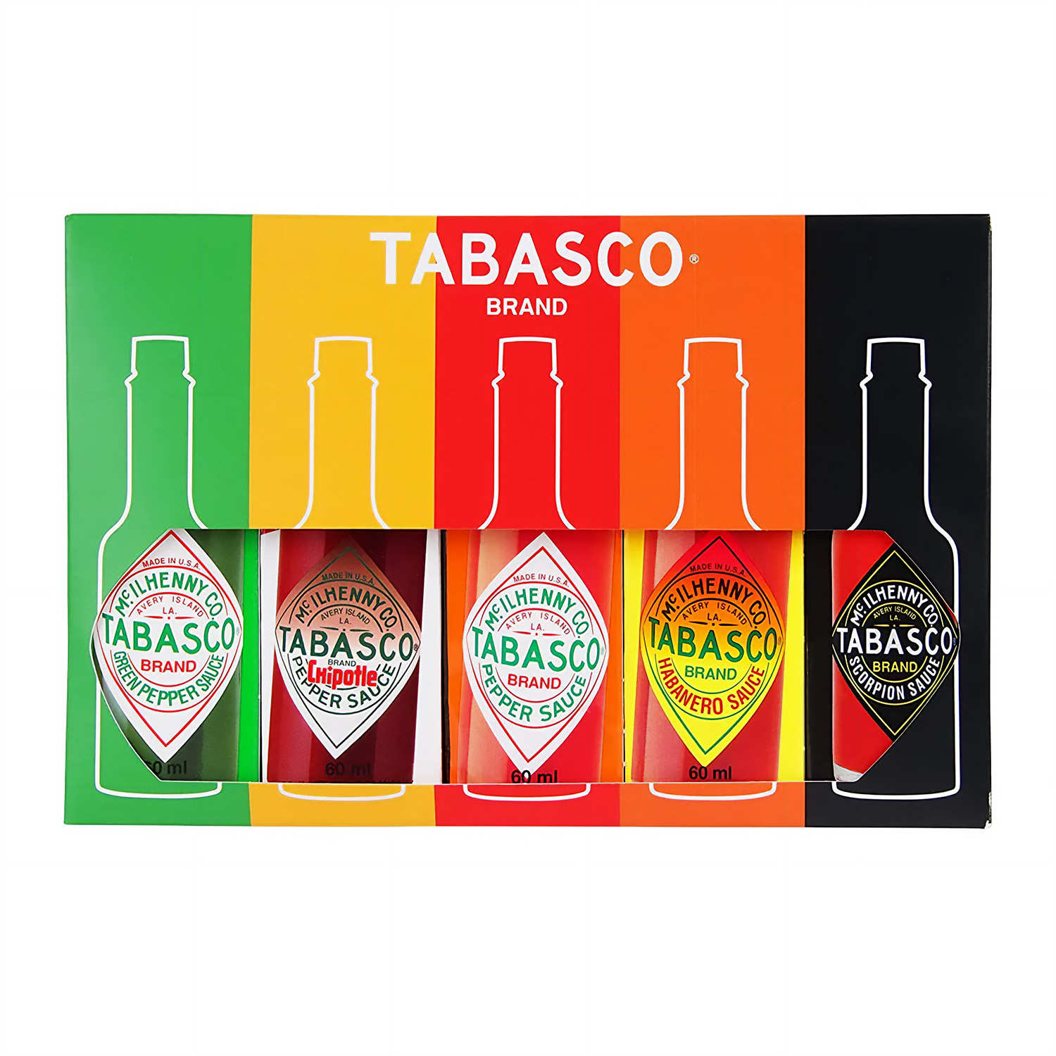 Coffret Tabasco Brand Gift - 5 saveurs x 60ml