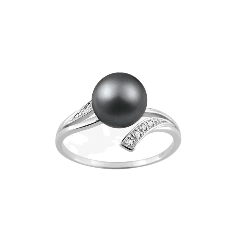Bague Femme - Perle de tahiti - Or 18 Carats