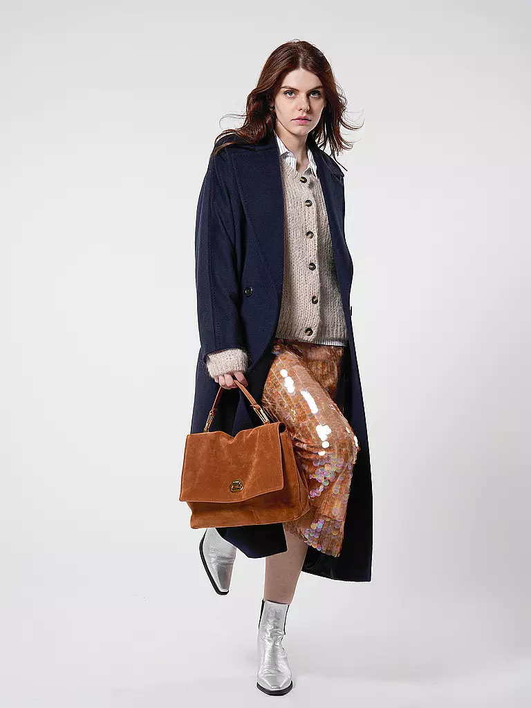 COCCINELLE Ledertasche - Henkeltasche LIYA  SUEDE camel