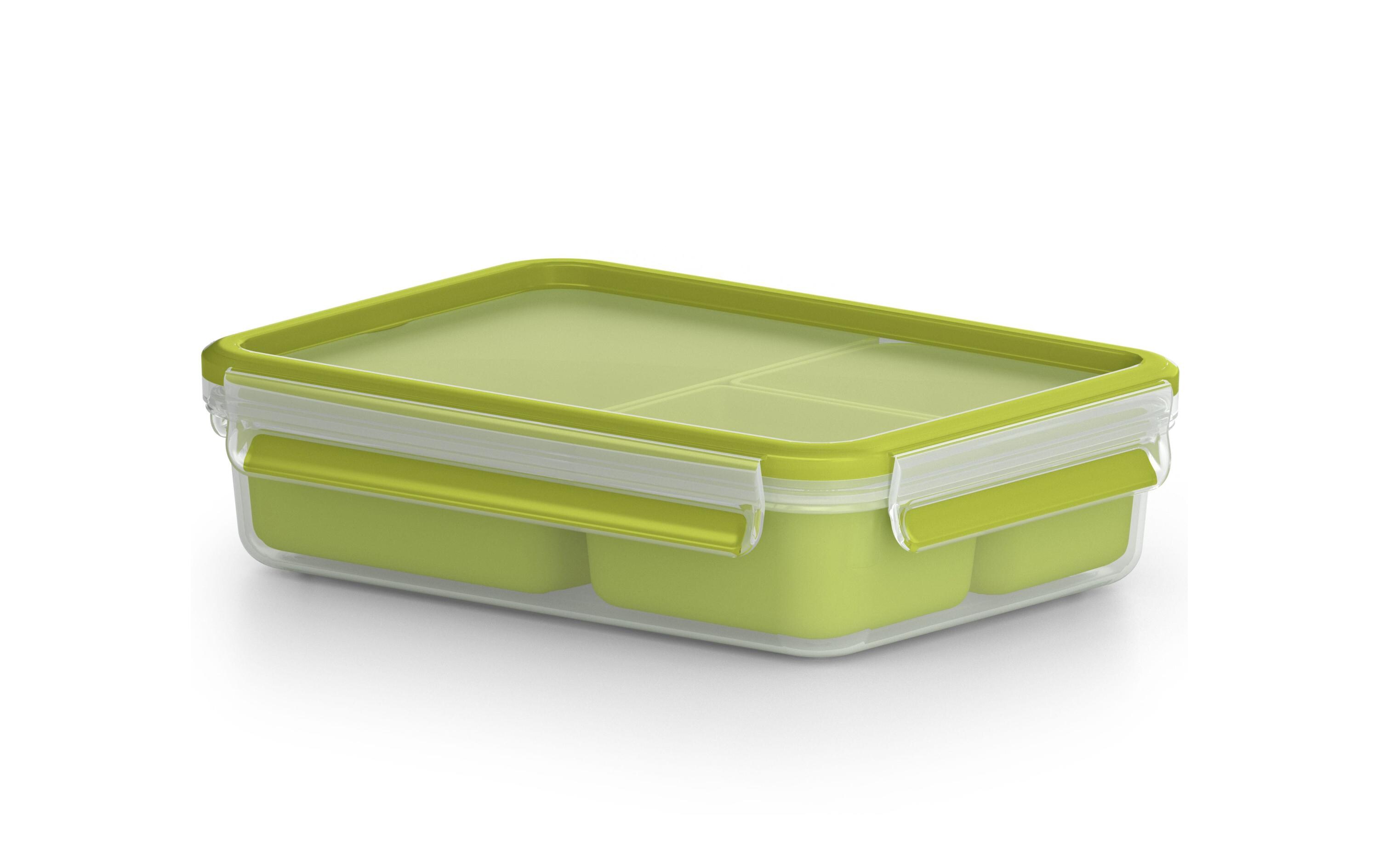 Lunchbox Clip & Go 1.2 l, GrünSnackbox mit Einsätzen