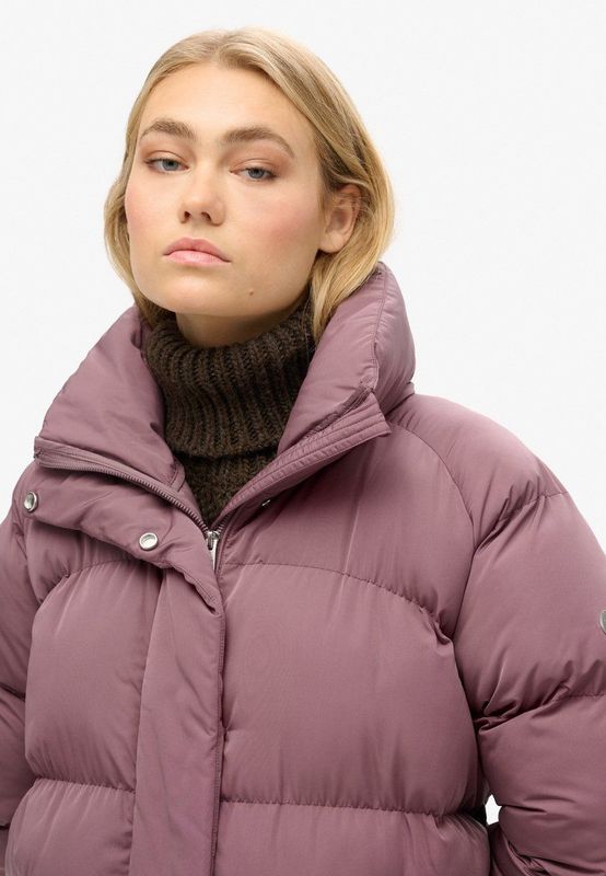 Superdry - Maxi Lange Pufferjas - Dames - Gewatteerde Jassen