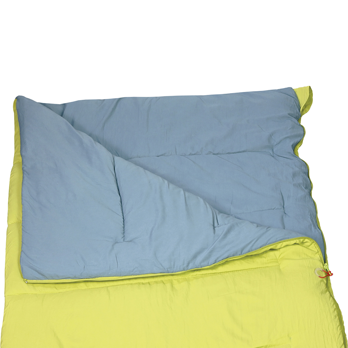 Polydaun Beachhouse Reversibel slaapzak - Lime/Blue