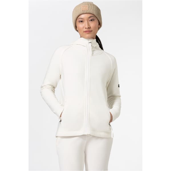 Veste polaire randonnée SUPER.NATURAL W ALPINE ACTIVE HOODIE FRESH WHITE