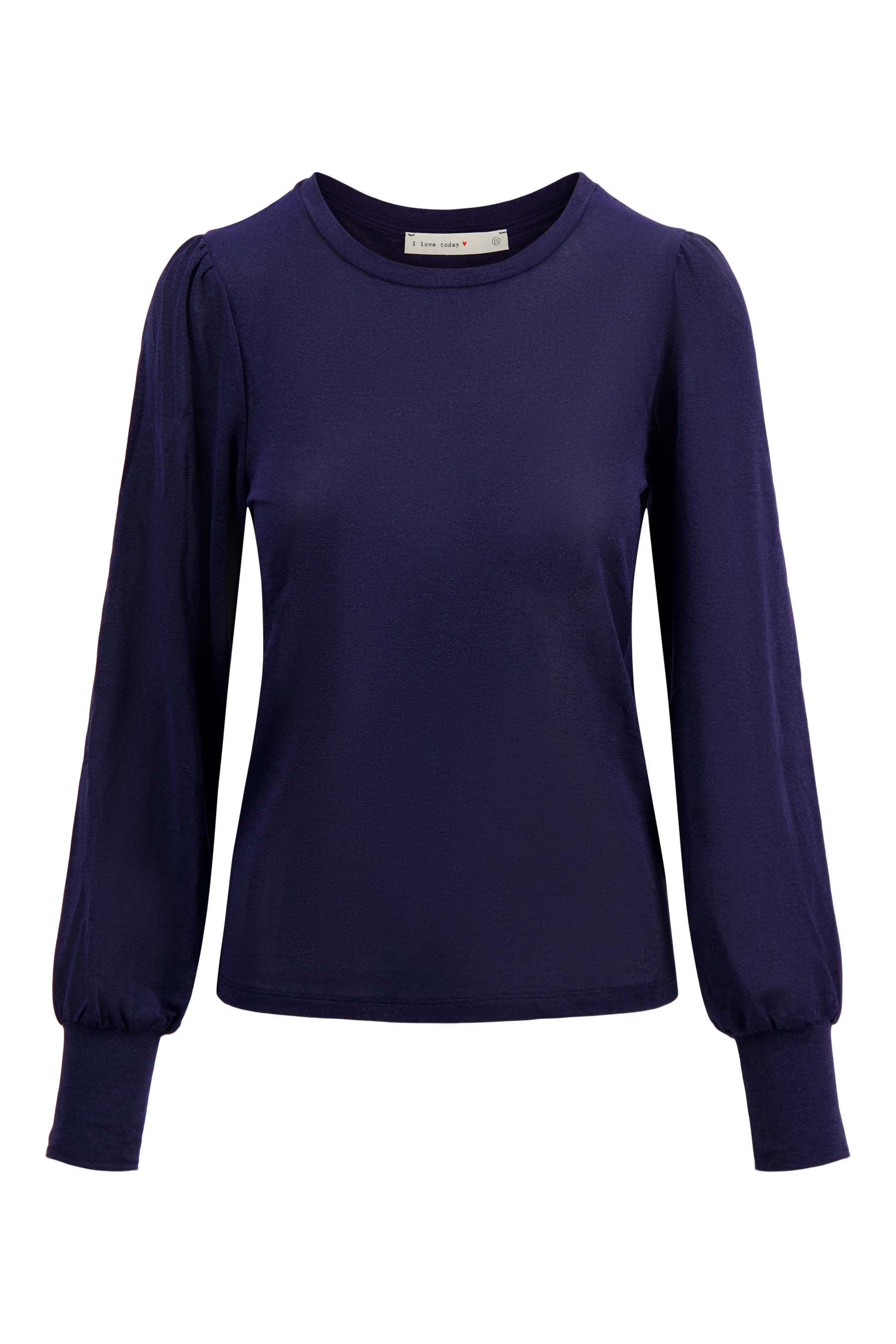 Top met lange mouwen in shimmer